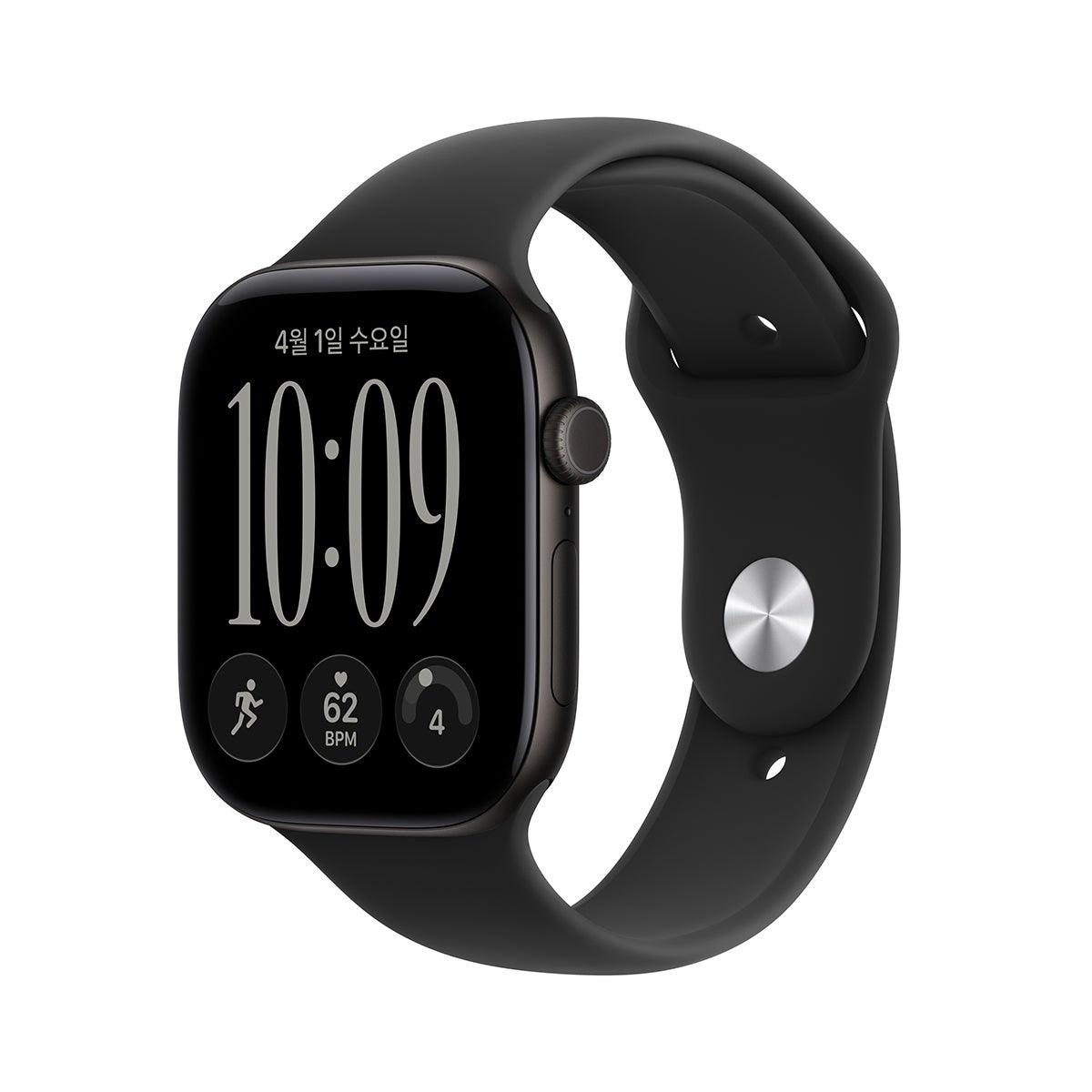 Apple 워치 시리즈 12 GPS 46mm 블랙