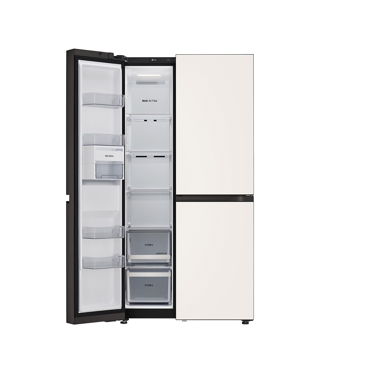 엘지 오브제 AI 매직스페이스 양문형 652L,글라스 베이지 엘지 오브제 AI 매직스페이스 양문형 652L,글라스 베이지