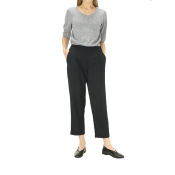 크레송 여성 배기 팬츠 - 네이비, L 크레송 여성 배기 팬츠 - 네이비, L