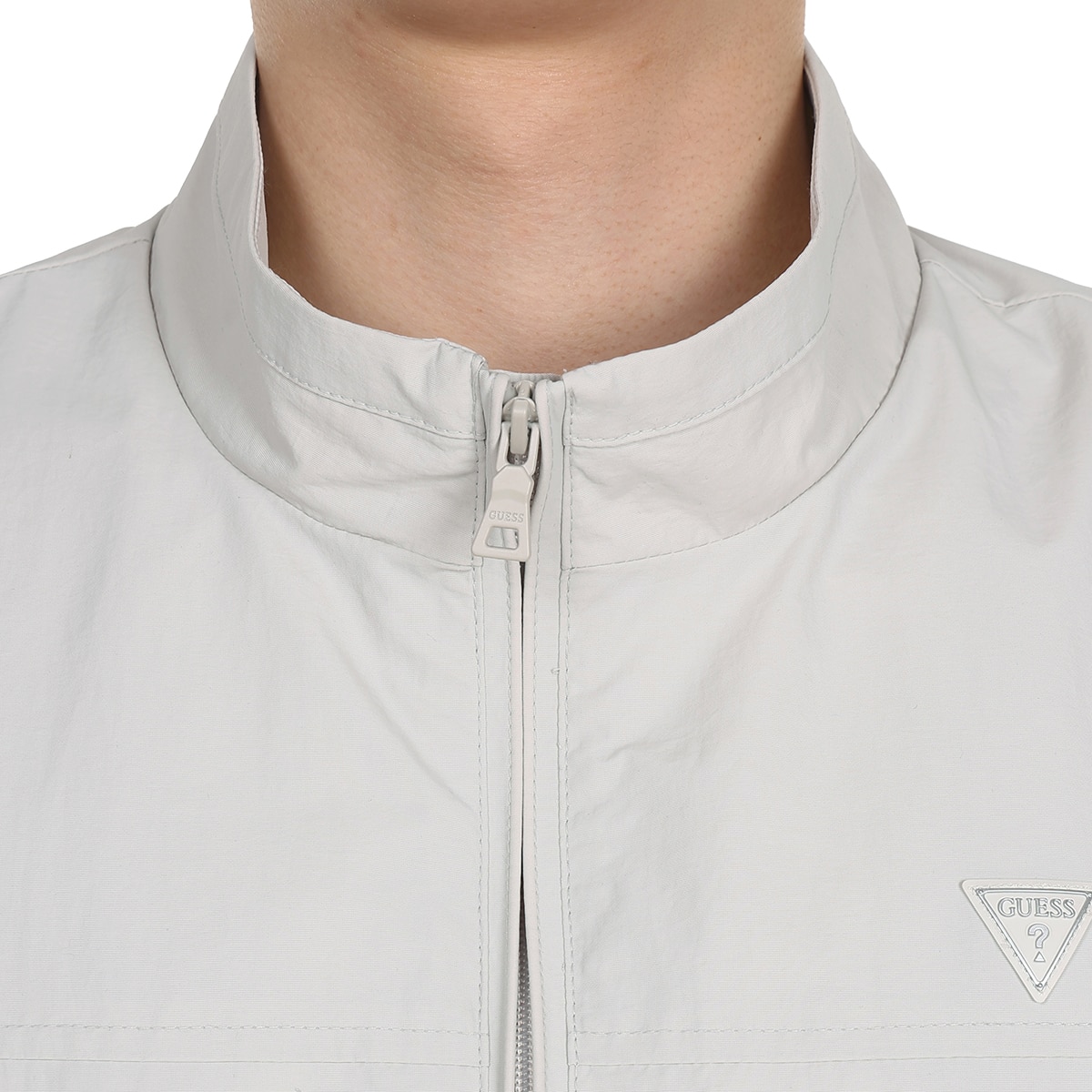 게스 남성 라이트 재킷 - 라이트그레이, XL
