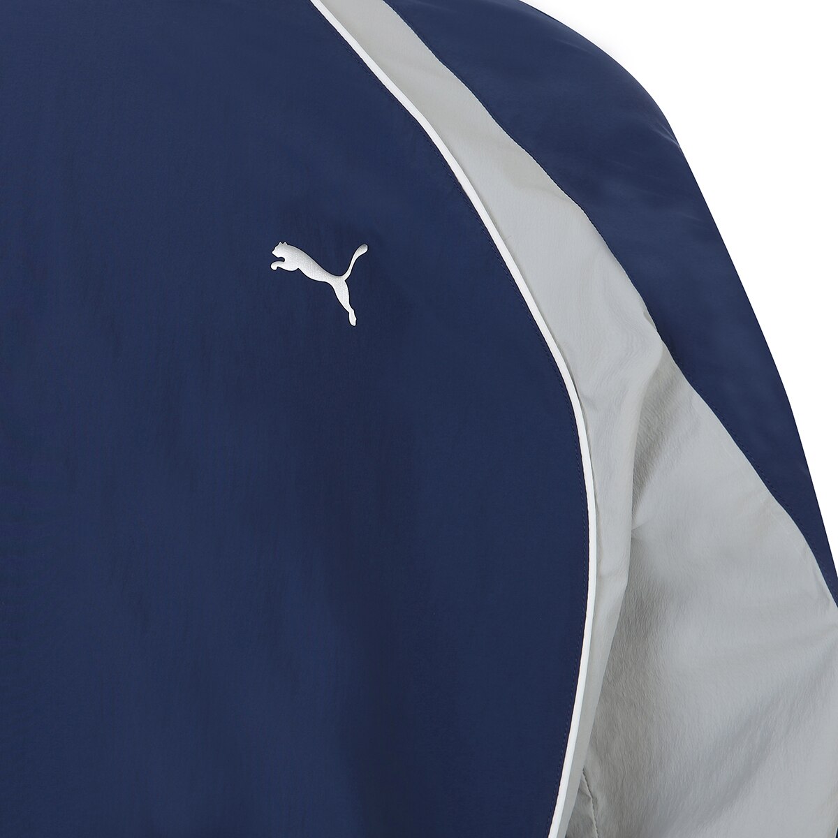 푸마 남성 긴소매 액티브 우븐 크루 - 블루