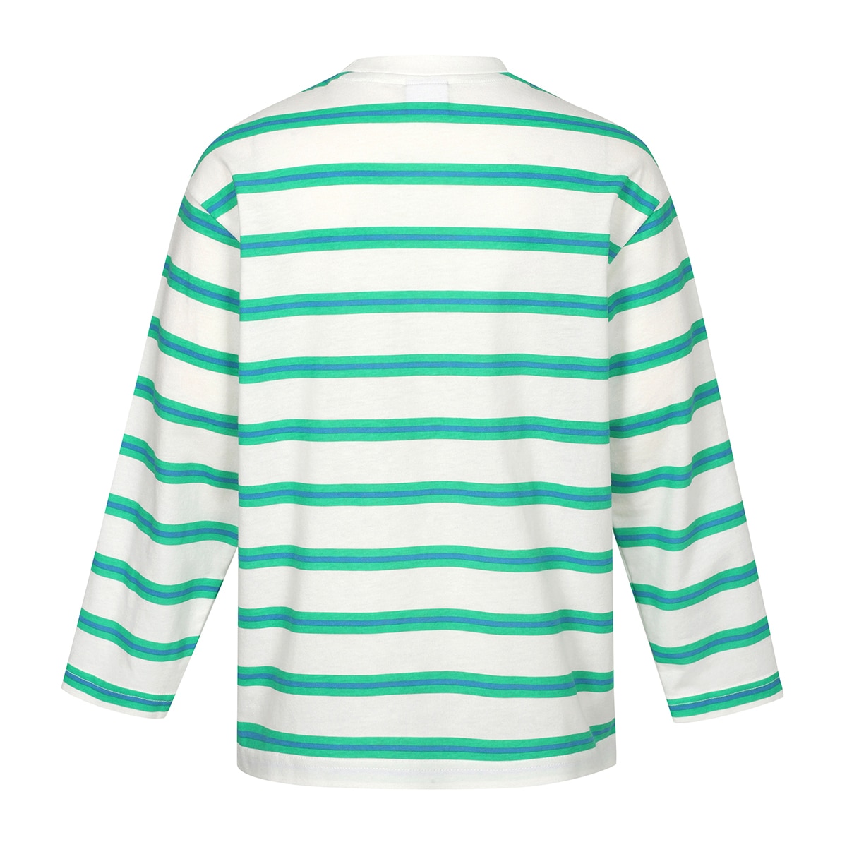 휠라 키즈 스트라이프 티셔츠 - 그린, 165