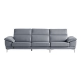 다우닝 마티에 헤드레스트 전체천연가죽 소파 4인