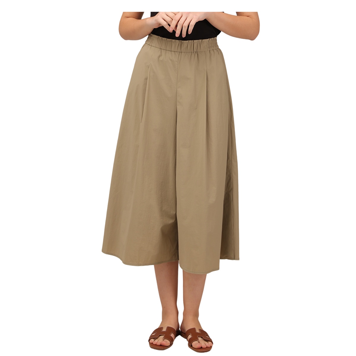 솔레지아 여성 플레어 팬츠 - 카키, M