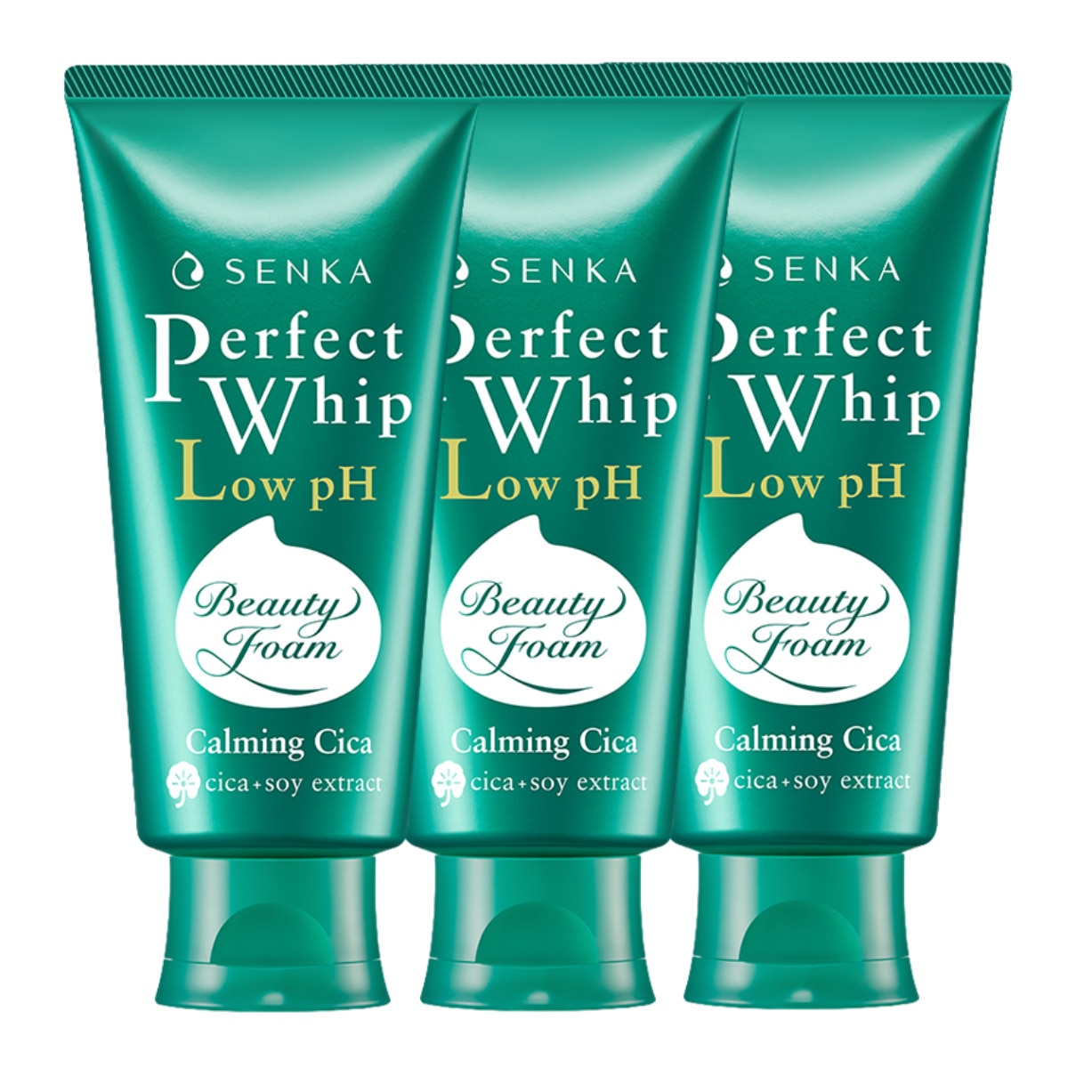 센카 퍼펙트 뷰티폼 클렌징폼 x 3 - 시카 카밍 클렌징 폼 100g x 3