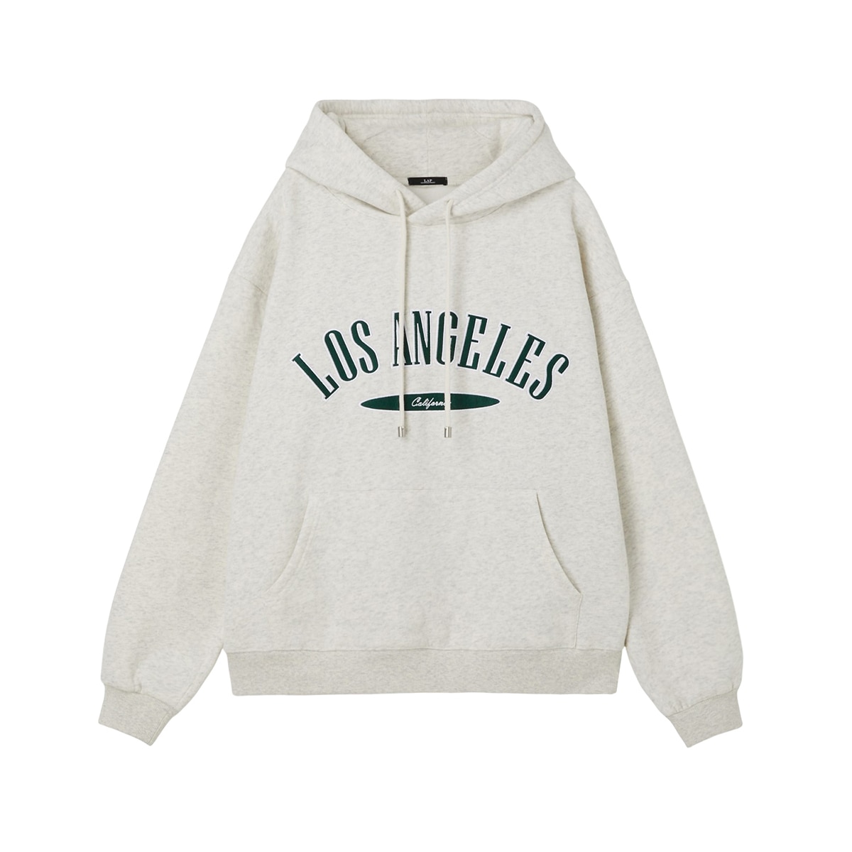 LAP 여성 기모 자수 후디 - 오트밀, S/M LAP 여성 기모 자수 후디 - 오트밀, S/M