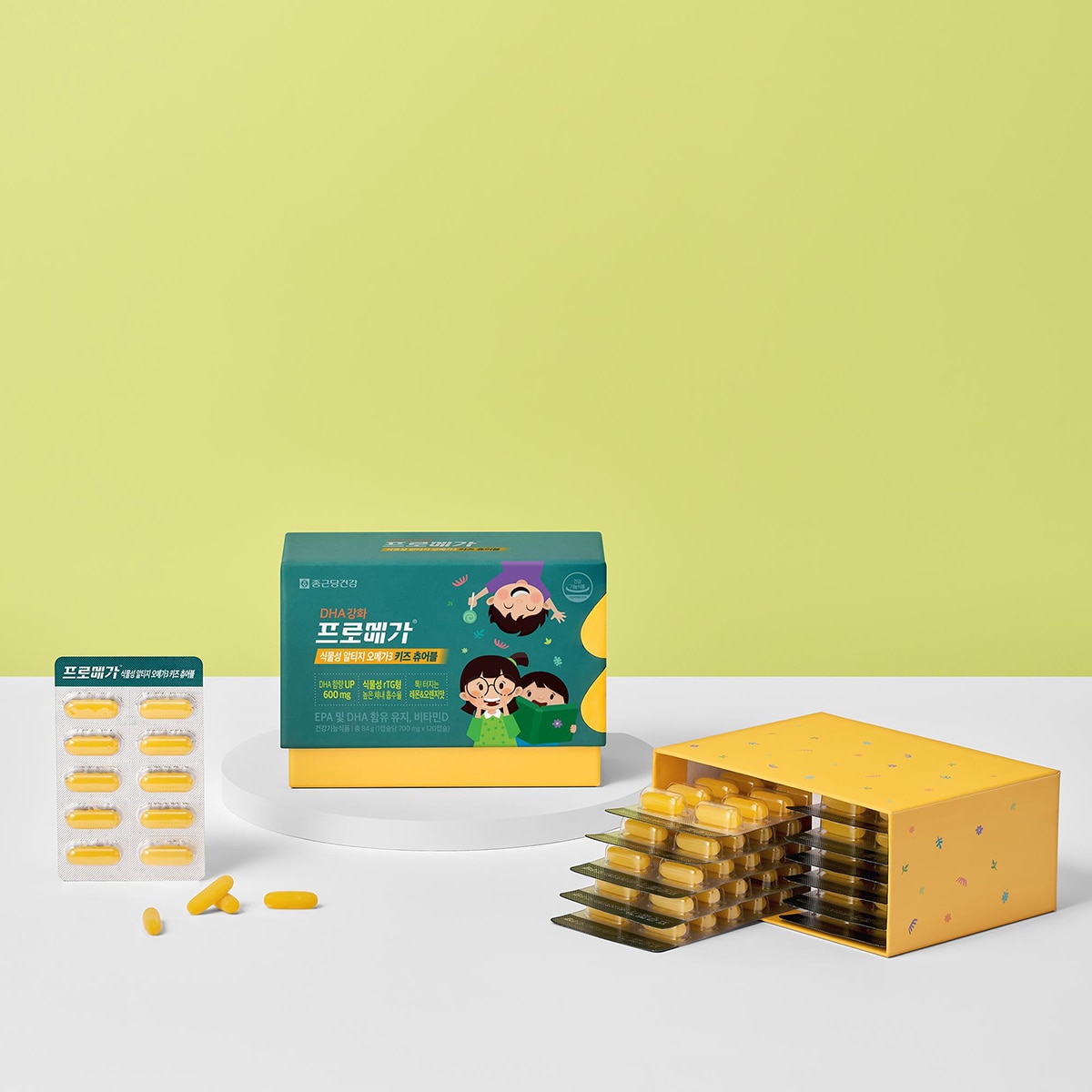 프로메가식물성rTG 츄어블오메가3 키즈 700mg x 120