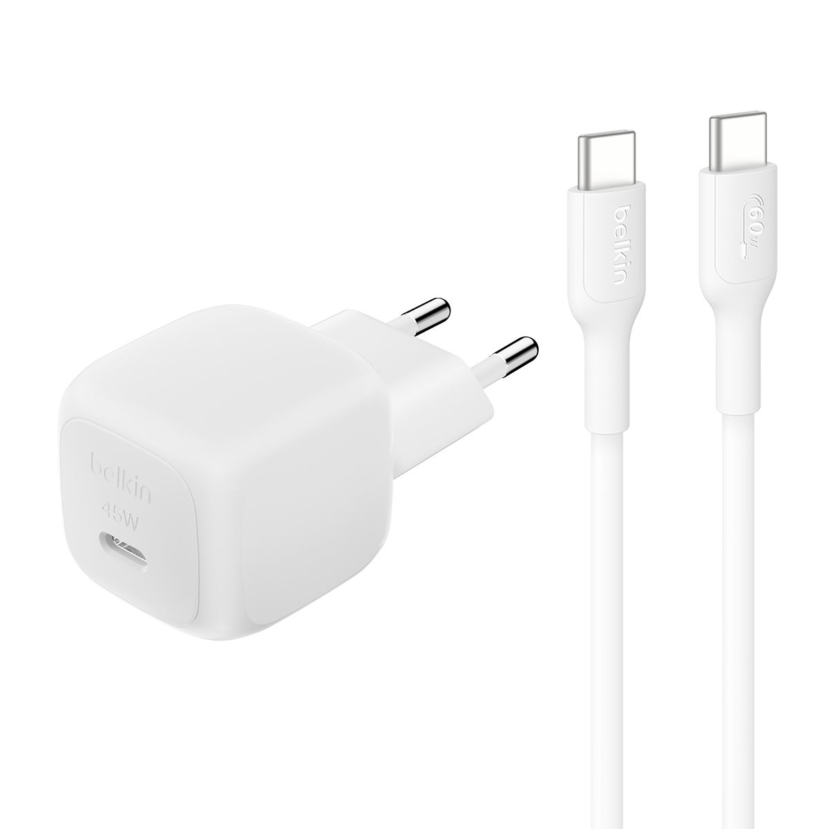 벨킨 45W USB C타입 초소형 고속 충전기+케이블 벨킨 45W USB C타입 초소형 고속 충전기+케이블