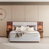 라클라우드 시에스타 패브릭원목 침대프레임-퀸/킹