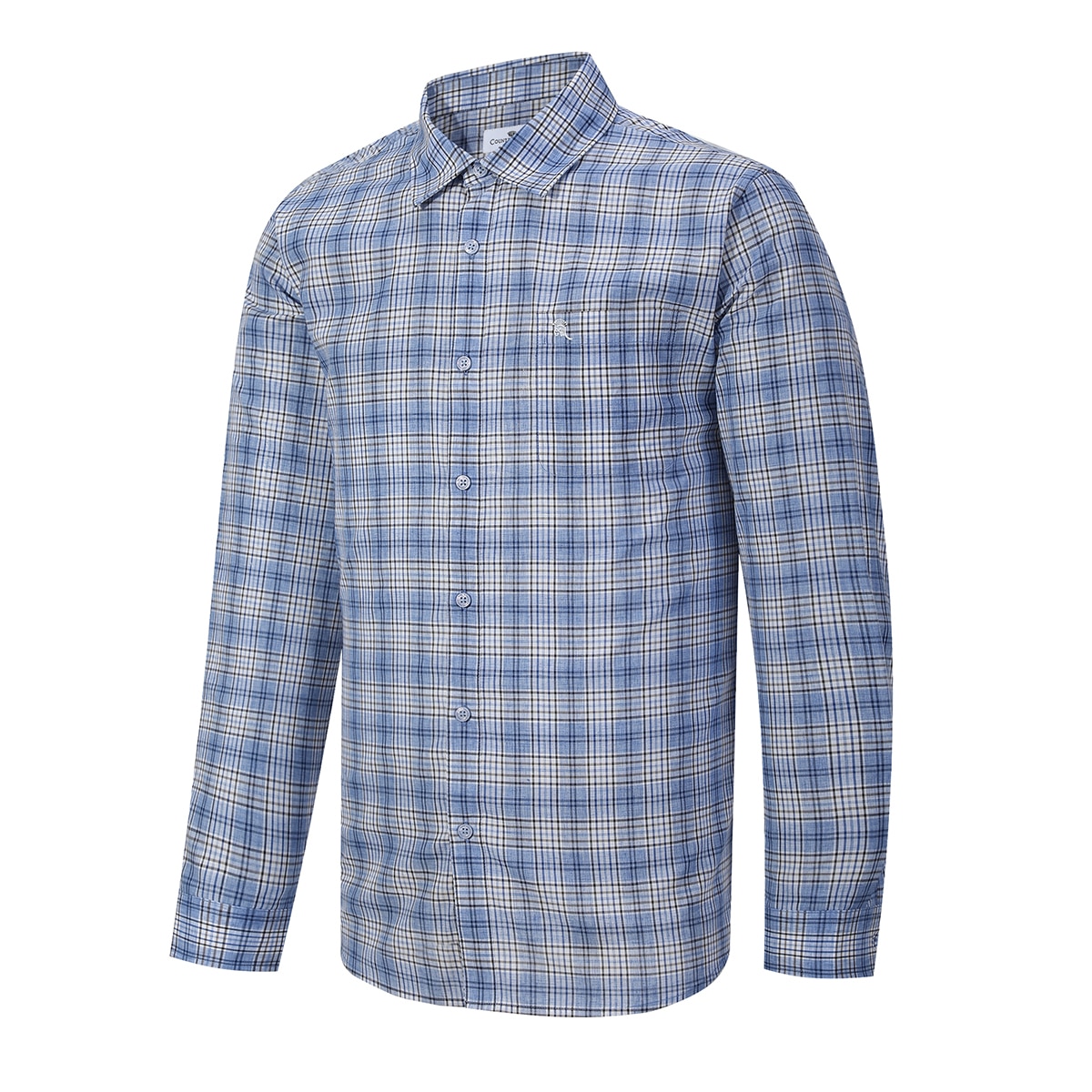 카운테스마라 남성 긴소매 린넨 셔츠 - 블루, M