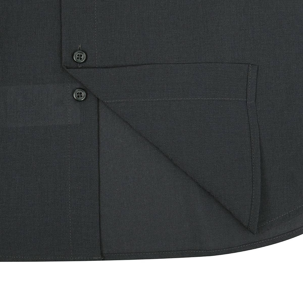 레노마 남성 긴소매 캐주얼 셔츠 - 그레이