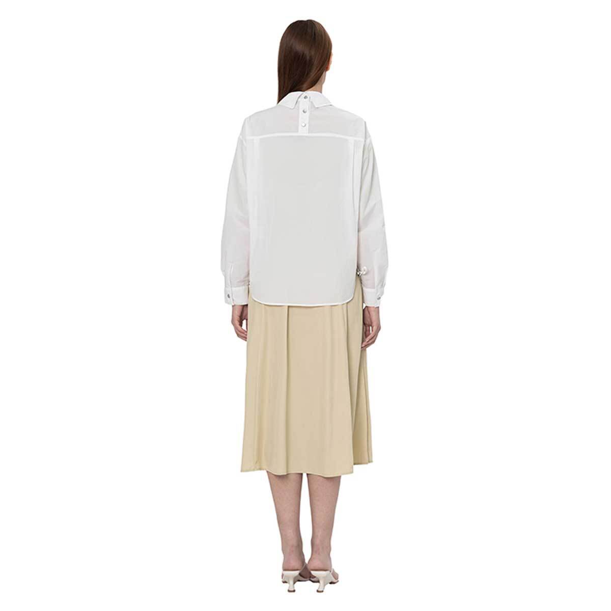 비지트 인 뉴욕 여성 셔츠형 점퍼 - 화이트, S/M