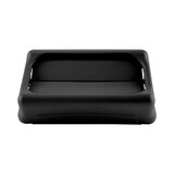 러버메이드 슬림 짐 스윙 뚜껑 - 블랙