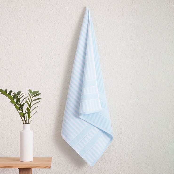 Welspun Living Harper Stripe 순면 바스타월 76x147cm