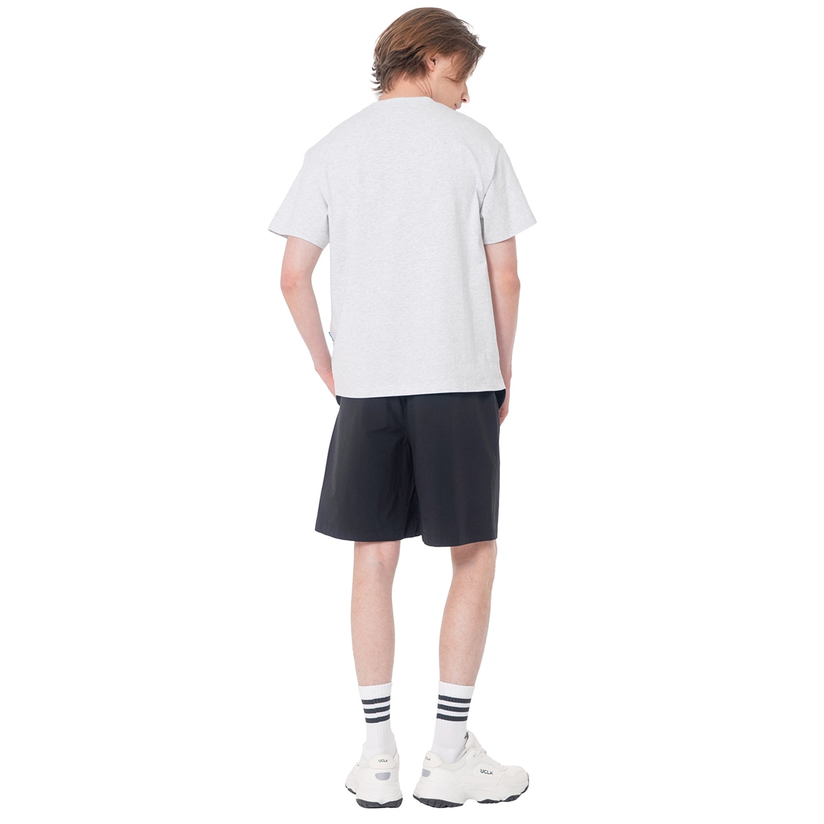 UCLA 성인 반소매 로고 티셔츠 - 라이트멜란지그레이