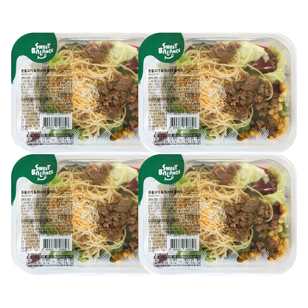 스윗밸런스 파스타 샐러드 210g x 4팩 x 210ea