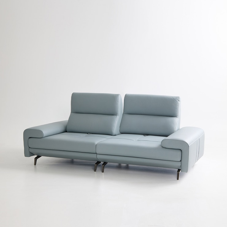 UND 에디션 NA16 통가죽 스윙 소파 3.5인 - 스카이블루