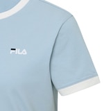 휠라 여성 링거 티셔츠 - 라이트 블루, L