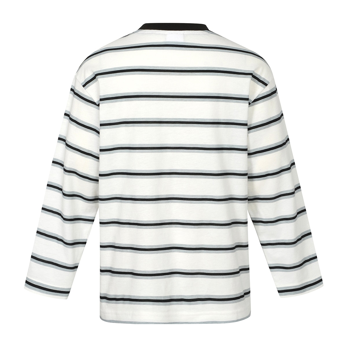 휠라 키즈 스트라이프 티셔츠 - 블랙, 120