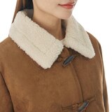 SOUP 여성 인조 스웨이드 무스탕 재킷 SOUP 여성 인조 스웨이드 무스탕 재킷