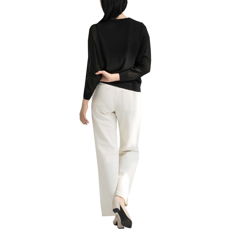 보니스팍스 여성 래글런 니트 가디건 - 블랙