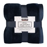 커클랜드 시그니춰 플러쉬 담요 180x200cm - 블루