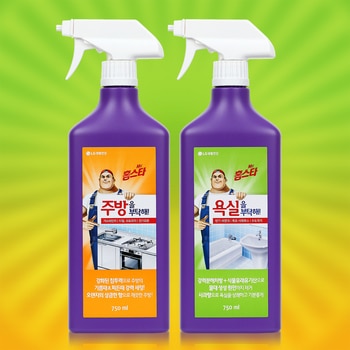 홈스타 욕실 세정제 750ml x 3 + 주방 세정제 750ml x 3 홈스타 욕실 세정제 750ml x 3 + 주방 세정제 750ml x 3