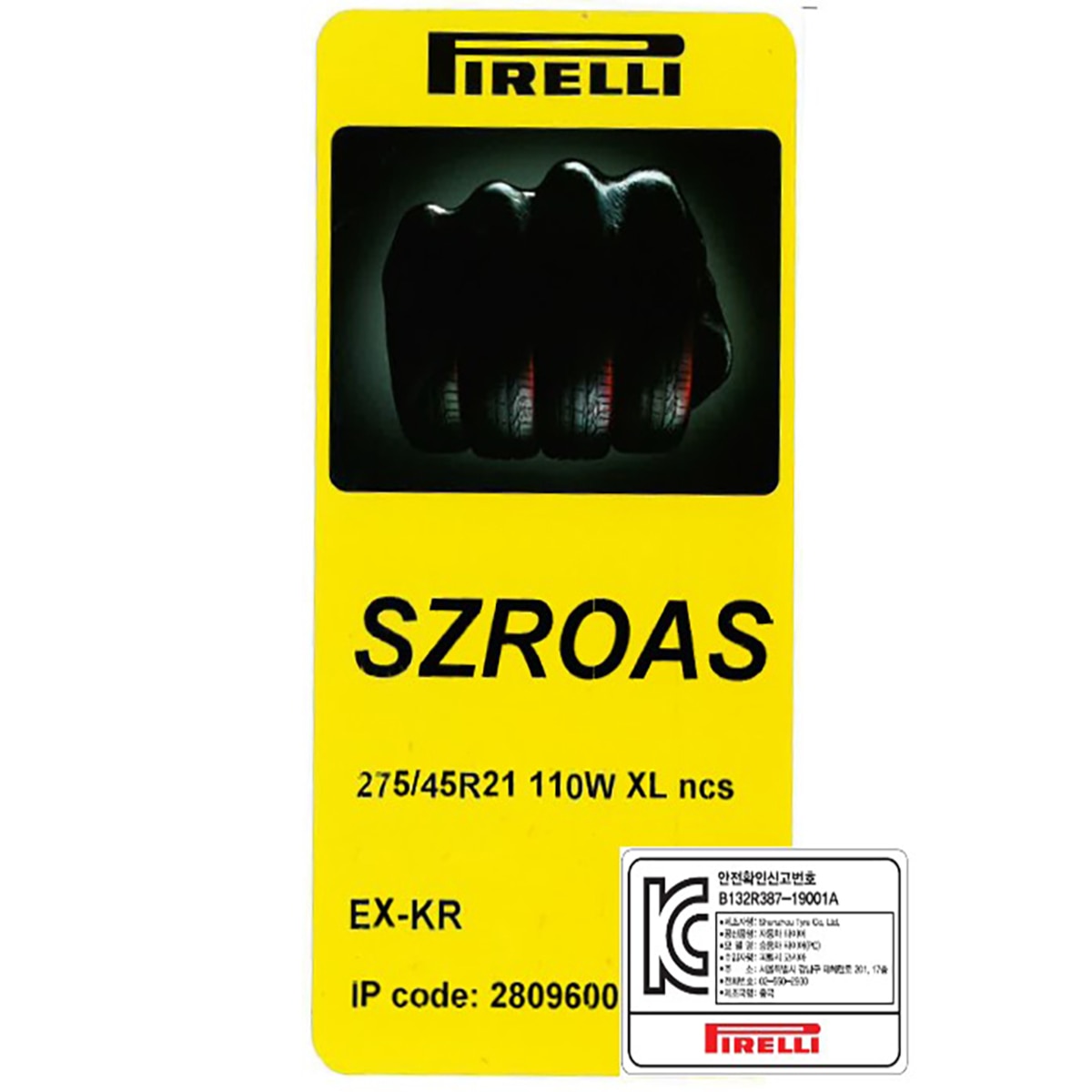 피렐리 스콜피온 제로 올시즌 275/45R21 110W XL 피렐리 스콜피온 제로 올시즌 275/45R21 110W XL