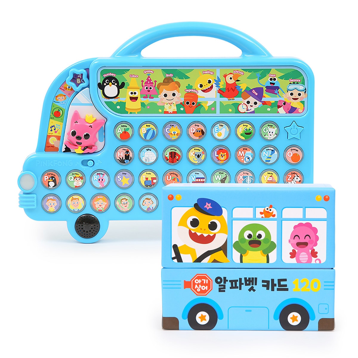 핑크퐁 언어학습 버스, 단어카드 포함, 알파벳