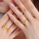 24K 순금 반지 3.75g - 스퀘어 체인