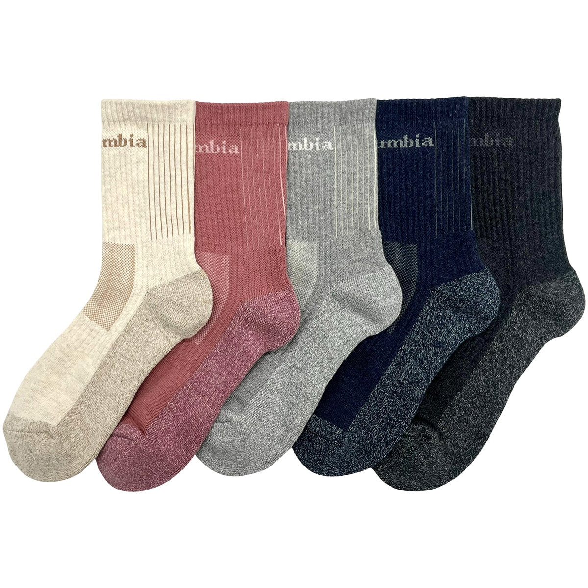 컬럼비아 성인 아웃도어 양말 5족 - M솔리드