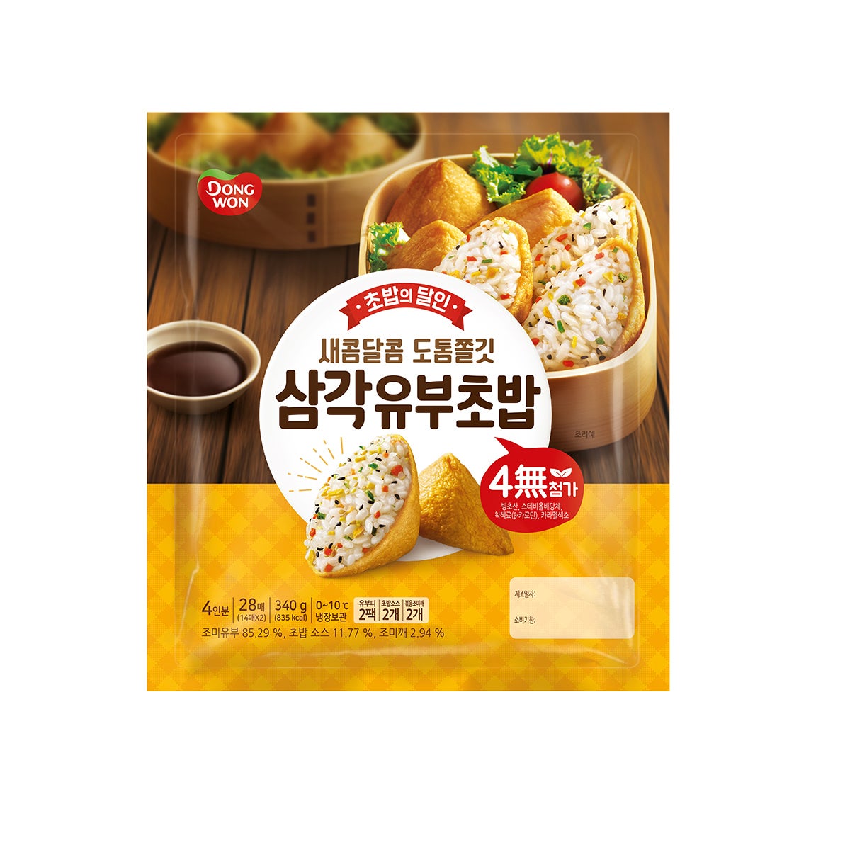 동원 삼각 유부초밥 340g x 4