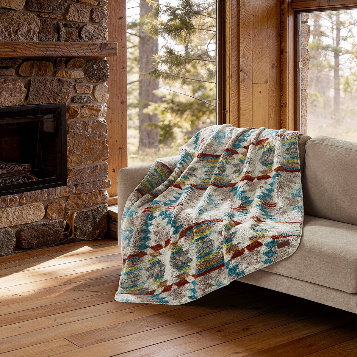 Pendleton 셔파 담요 127x177cm - 메사세라페(탠)