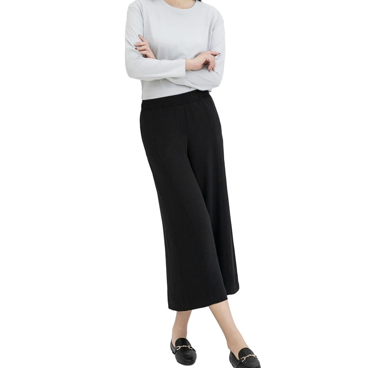 보니스팍스 여성 소프트 밴딩 팬츠 - 블랙