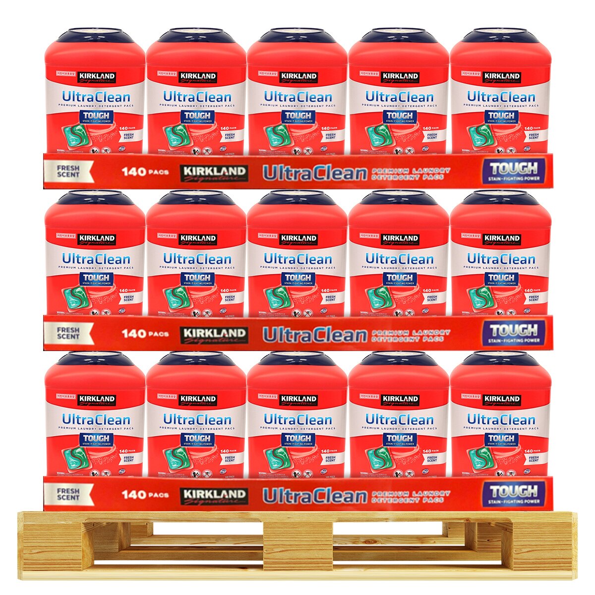 커클랜드 시그니춰 울트라 클린팩세제 140pc x 136ea x 2