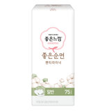 좋은느낌 좋은 순면 라이너 75개 x 4팩 - 일반