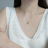 론드 벨리네 다이아몬드 목걸이 - 엘로골드