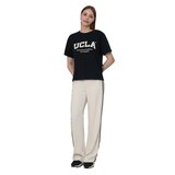 UCLA 여성 반소매 로고 티셔츠 - 블랙 UCLA 여성 반소매 로고 티셔츠 - 블랙