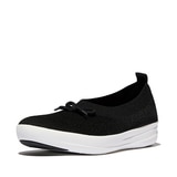 핏플랍 슈퍼큐 보우니트 발레 플랫 - 블랙