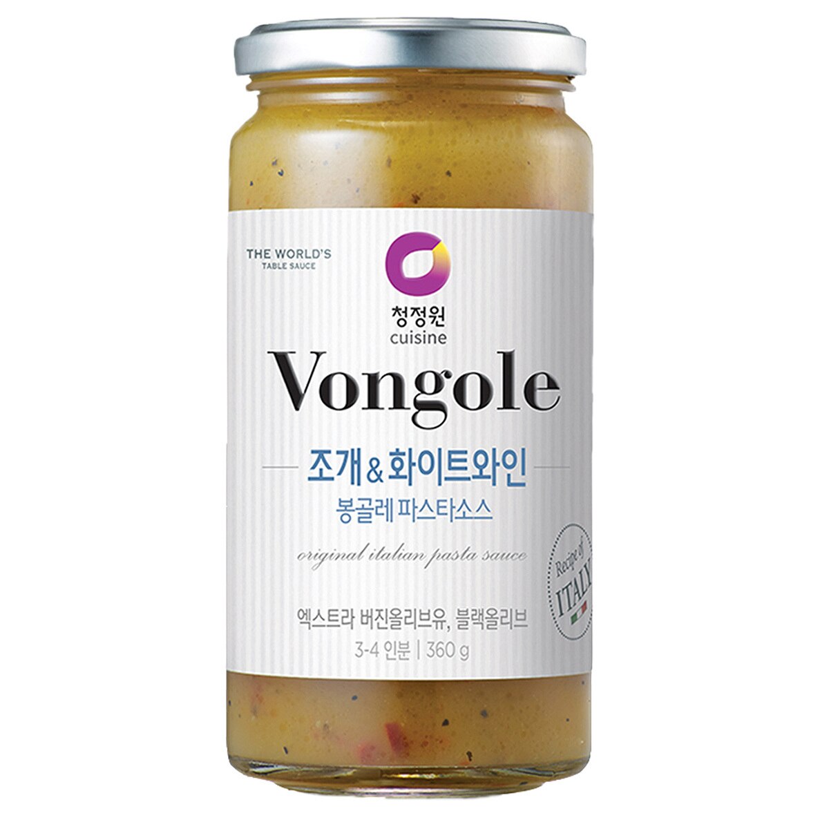 청정원 프리미엄 파스타소스 3개입 - 봉골레 360g x 3