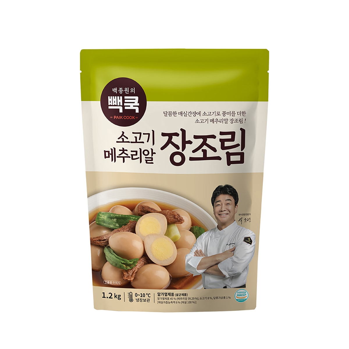 빽쿡 백종원의 소고기메추리알장조림 1.2kg