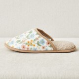 April At Home 플란넬 극세사 담요 슬리퍼 선물세트 - 루미(블루멀티플라워)