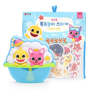 핑크퐁 목욕놀이 세트(버블토이, 스티커) 핑크퐁 목욕놀이 세트(버블토이, 스티커)