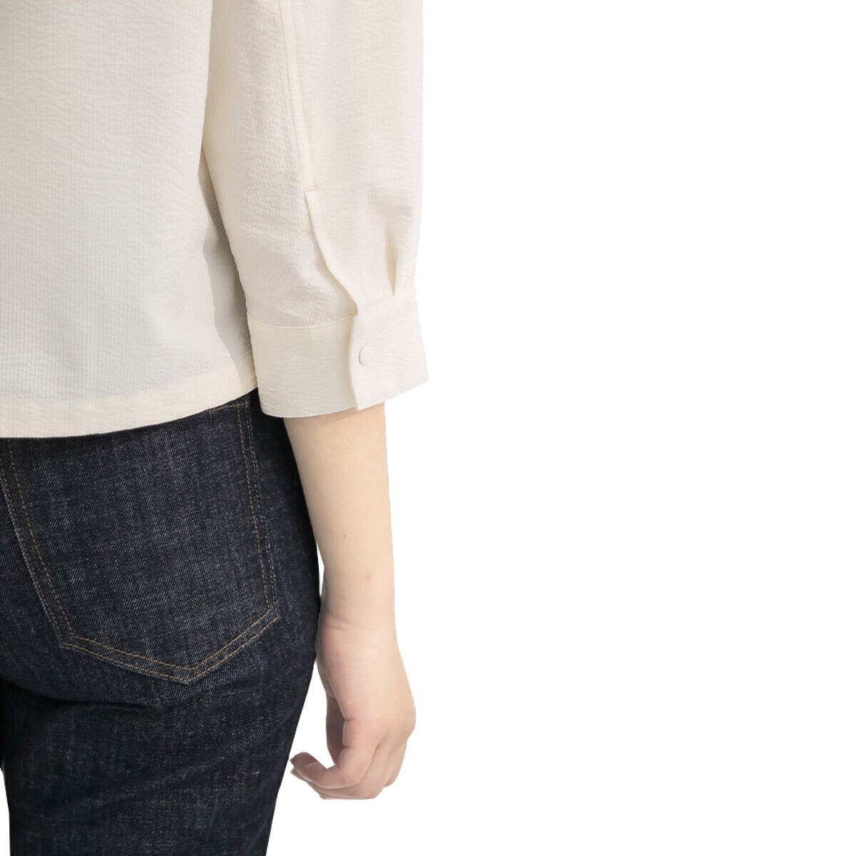 르샵 여성 셔츠 재킷 - 아이보리