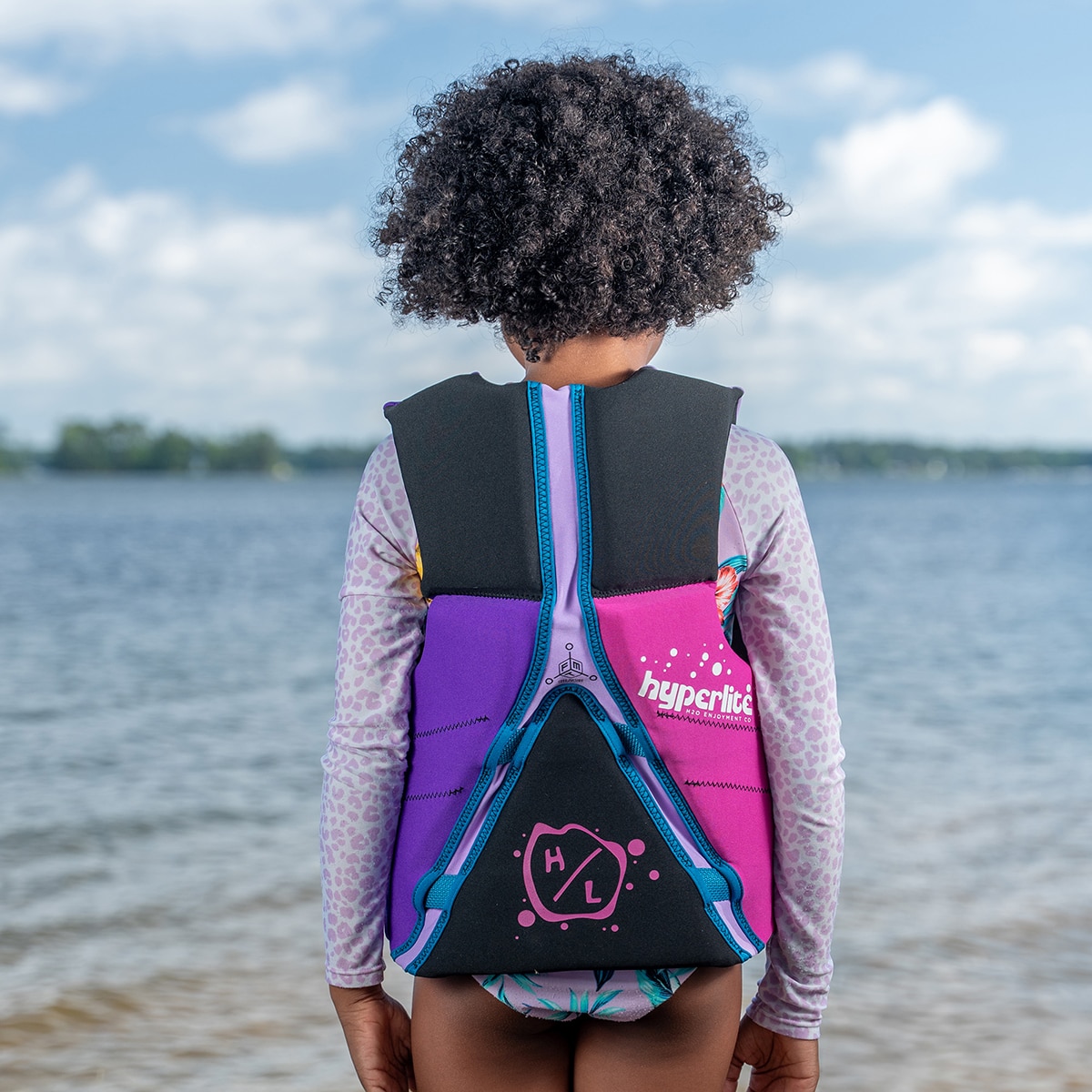 하이퍼라이트 아동용 구명조끼 - 여아용 퍼플
