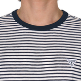 게스 남성 반소매 슬럽 티셔츠 - 네이비