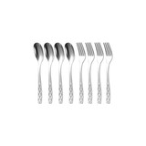Cookever Stainless Steel Teaspoon & Fork Set 8P - Embo