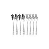 Cookever Stainless Steel Teaspoon & Fork Set 8P - Embo