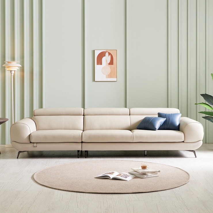 사트바 마티에르 헤드무빙 4인소파 - 아이보리