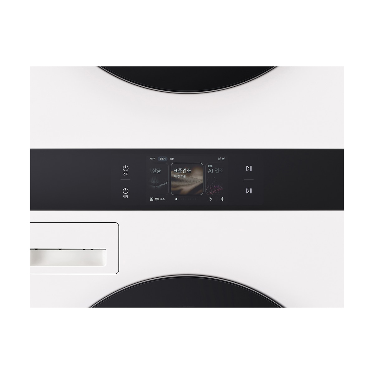 엘지 오브제 AI 워시타워 세탁 23kg&건조 23kg 화이트